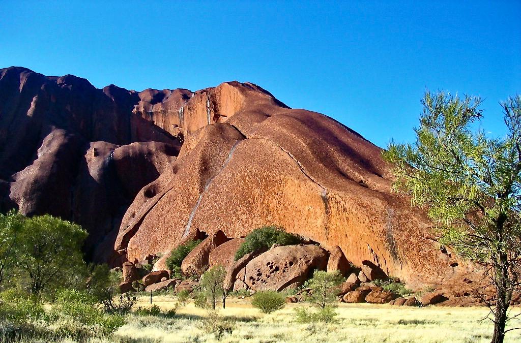 Territorio desertico del Centro Australia . Abitato da aborigeni